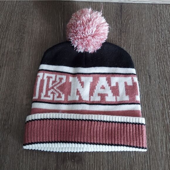 PINK Victoria's Secret Accessories - Victoria's Secret Pink Nation Pom Pom Beanie